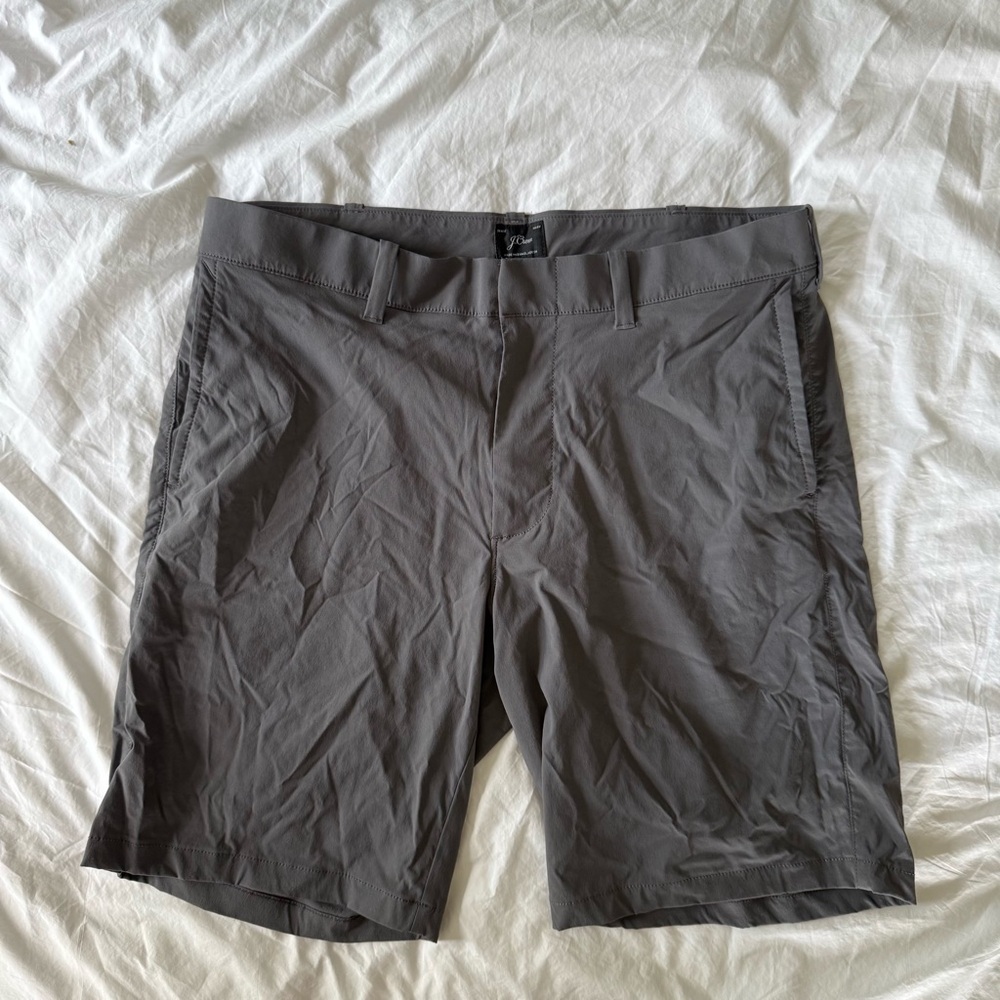 J. Crew Charcoal Shorts Hybrid - 9 inch inseam